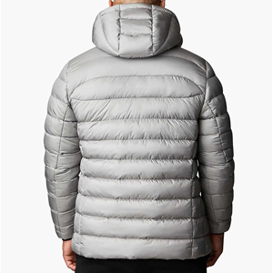เสื้อแจ็คเก็ตพัฟเฟอร์ฤดูหนาวแบบคอตั้ง ตัดต่อผ้า ไนลอน 100% - Product Image 6