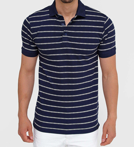 Camisa Casual Bordada para Hombre, Tejido de Punto 100% Algodón, Transpirable y Elástico, de Alta Calidad, Proveedor OEM de Marca Privada para Golf - Product Image 1