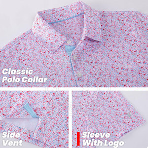 Polo de golf juvenil versátil e informal, con material transpirable y flexible, adecuado para el entrenamiento de golf. - Product Image 6