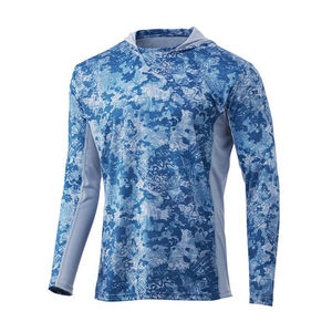 Camiseta de Caza con Cierre y Rayas Sublimadas Personalizadas al por Mayor, 100% Algodón Orgánico, Transpirable, Informal para Hombre - Product Image 1