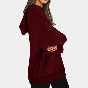 Sudadera con Capucha Extra Grande para Mujer, Informal, de Manga Larga, Holgada, para Otoño e Invierno - Product Image 5