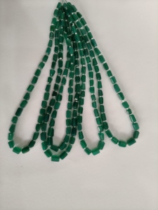 ลูกปัดหินหยกสีเขียวธรรมชาติทำด้วยมือ-ลูกปัดอัญมณีหลวมคุณภาพสูงสำหรับการทำเครื่องประดับสร้อยข้อมือและสร้อยคอ - Product Image 2