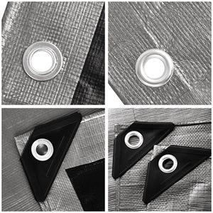 Telo in polietilene resistente 10x12ft argento+nero - Product Image 6