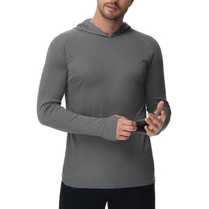 High Quality Unisex Plus Size Long Sleeve Hoody <b>Fishing</b> <b>T</b>-<b>shirts</b> Spandex/polyester Upf50 Anti-bacterial Camouflage Moisture - Product Image 1