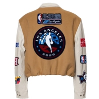 Veste universitaire décontractée en laine et cuir brodée style Jeff Hamilton All-Star 2026 Los Angeles de qualité supérieure |   Commemoratif B2B