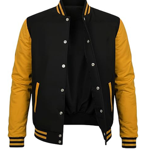 เสื้อแจ็คเก็ตเบสบอลแบบสั่งทำพิเศษสำหรับผู้ชาย รุ่น Voristy - Product Image 4