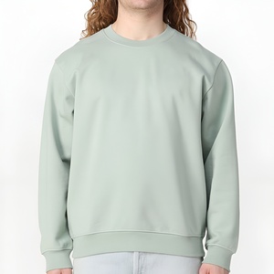 Sudadera de Cuello Redondo Lisa Extra Grande para Hombre, de Alta Calidad, Algodón y Felpa, Estilo Urbano, Unisex, Invierno, Venta al Por Mayor, OEM - Product Image 1