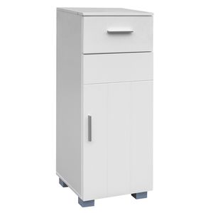 Mobile Bagno Moderno Bonnlo con Singolo Cassetto e Anta, in MDF Ecologico, Salvaspazio per Casa, Camera da Letto, Soggiorno - Product Image 1