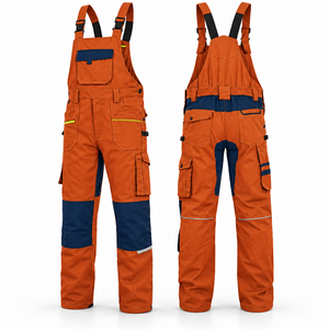 Overoles de Trabajo Personalizados con Bordado, de Algodón Transpirable para Hombre, con Múltiples Bolsillos, Refuerzo en las Rodillas, para Carpintero - Product Image 1