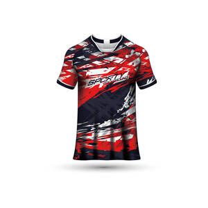 Maillots de football personnalisés pour hommes, impression numérique, tissu uni, écologique, respirant, 100% polyester, uniformes de sport - Product Image 2