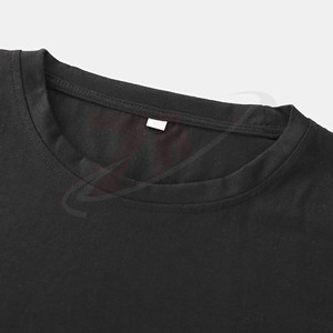 Camisetas de Hombre de Color Negro, 100% Algodón, Cuello Redondo, Ropa Casual de Marca, Calidad Premium, con Logotipo Personalizado, Gran Venta - Product Image 4