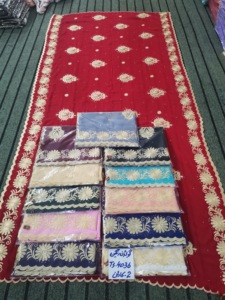 Chales de Chifón de Poliéster de Primera Calidad para Mujer, Ropa Musulmana para Exteriores, Tejido Transpirable, Logotipo Personalizado, Adornos Florales con Pedrería - Product Image 2