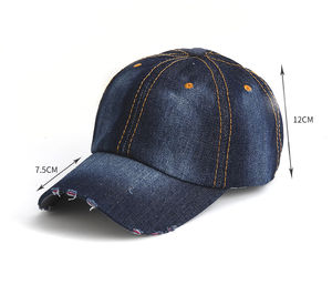 Casquette de baseball classique, broderie à la main, respirante, design personnalisé pour hommes et femmes, imperméable, 100% coton, légère, unisexe, sportive - Product Image 2