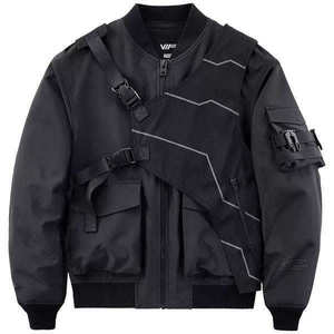 Chaqueta Bomber Táctica Techwear para Hombre, Estilo Cyberpunk, Streetwear, Funcional, Multibolsillos, Cortavientos, Harajuku, Hip Hop, Ropa Exterior Cargo - Product Image 2