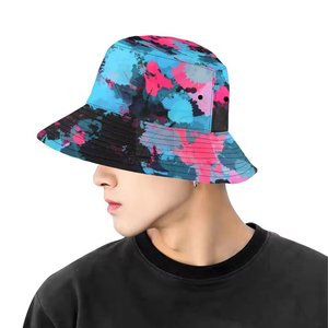 Unisex Bucket Hat Digital <b>Printing</b> <b>Abstract</b> Pattern Polyester <b>Canvas</b> Street Style Casual Spring Summer 56-58CM Adult - Product Image 3