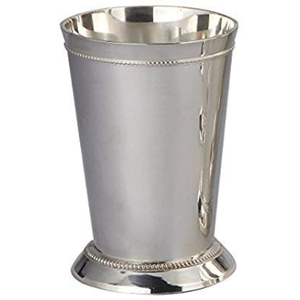 Vaso Mint Julep de Metal Martillado con Borde Clásico de Perlas para Servir Cócteles, Mojitos o Cerveza en Fiestas y Eventos - Product Image 4