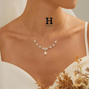 Collar de Diamantes Cultivados en Laboratorio con Diseño de Guirnalda, Colgante de Perla en Oro de 14K, Joyería Fina para Mujer, Regalo de Aniversario - Product Image 6