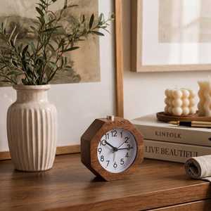 Reloj de Mesa Moderno de Madera para Decoración de Oficina en Casa - Product Image 4