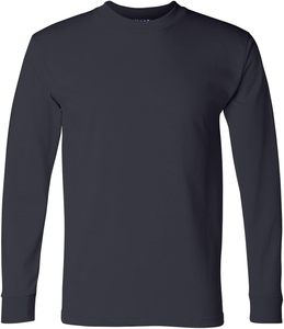 T-shirt vierge 100 % coton pour homme à manches longues, personnalisable avec logo, sérigraphie, meilleur prix - Product Image 1