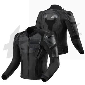 Chaqueta de moto de cuero de vaca de talla XL personalizada de alta calidad, transpirable, a prueba de viento, impermeable, ropa deportiva diseñada para carreras para - Product Image 3
