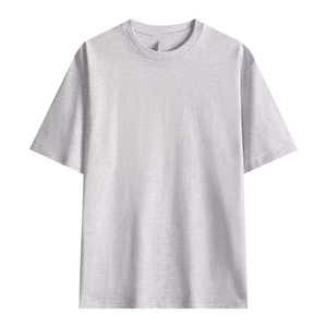 T-shirt décontracté ample en pur coton 260G, broderie personnalisée avec logo, prix usine Chine-Bangladesh, OEM - Product Image 5