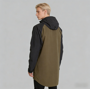 Chaqueta Unisex Impermeable de Poliéster/Nylon Ripstop con Cremallera Completa para Otoño, Estilo Rústico para Exteriores, Chaqueta Agrícola - Product Image 4