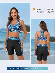 Venta al por mayor de camisetas deportivas sin mangas personalizadas para mujer, de tela elástica de compresión, para surf, natación, deportes acuáticos, pesca y gimnasio. - Product Image 2