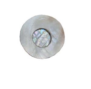 Posavasos de Nácar con Diseño Único Estilo Árabe, Artesanía de Calidad para Hoteles, Restaurantes y Cocina, Incrustaciones de Madera, 13x13 CM - Product Image 1