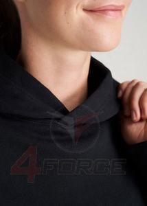 Jersey de gran tamaño ligero personalizado para mujer, Sudadera con capucha con cordón, 100% de algodón, grueso, cálido, polar de invierno, patrón sólido, Top de Yoga - Product Image 2