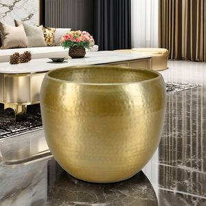Wholesale Iron Flower Vase Pots & <b>Planter</b> Pots for Floor Home Decor Wedding Decoration High Quality <b>Gold</b> Color Powder Coated - Product Image 4