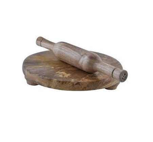 Good Design Wood Chakla Belan Shape <b>Rolling</b> <b>Pin</b> and <b>Rolling</b> Board with Handmade - Product Image 3