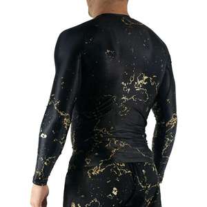 Professional <b>Men's</b> Long Sleeve <b>Compression</b> Rashguard MMA BJJ Jiu Jitsu <b>Shirt</b> Quick Dry Fitness Gym Wear UV Sun Protection Swim - Product Image 4