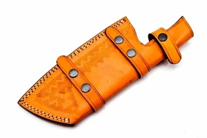 Couteau de Chef Hachoir Robuste en Acier Damas de 12 pouces avec Manche en Résine, Personnalisable OEM/ODM, pour Viande, avec Étui en Cuir - Product Image 6