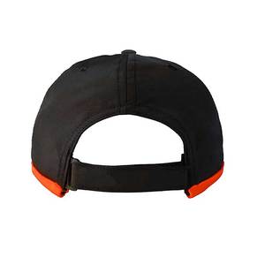 Unisex <b>Black</b> <b>Baseball</b> <b>Cap</b> With Orange Trim 6-Panel Adjustable Breathable Outdoor Casual Hat Spring Summer Style - Product Image 3