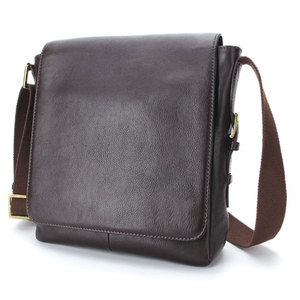 กระเป๋าหนัง SALVA LEATHER แบบสะพายข้าง/สะพายไหล่  รุ่น Custom Capacity PC สีน้ำตาลเข้ม สายปรับได้ เหมาะสำหรับทั้งผู้ชายและผู้หญิง - Product Image 3