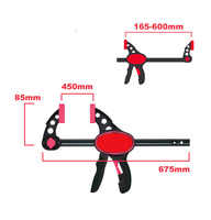 Pince à ressort en plastique, pince de serrage pour le travail du bois, clips métriques - Multi-cavités, canaux chauds, couleur et taille personnalisées, service OEM