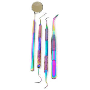 Kit de Exploración Dental de Acero Inoxidable al Mejor Precio, Juego de Sondas y Espejos Dentales, Manual, con Certificación CE ISO13485 - Product Image 1