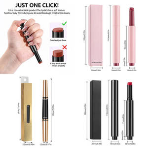 <b>Cream</b> Lipstick Private Label Mineral Velvet <b>Lip</b> Color High Pigment Moisturizing Long Lasting Matte Finish Makeup - Product Image 6