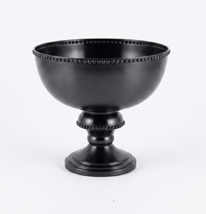 Bol en céramique noir élégant fait main, design oriental, avec support noir sculpté, plat de service pour cadeaux, vaisselle, bol de service - Product Image 6