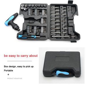 Set di 63 Pezzi di Cacciaviti Multifunzione con Impugnatura a Cricchetto, Include Punte Dritte, a Croce e a Stella, Set di Utensili Combinati per Uso Domestico - Product Image 5