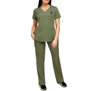 Uniformes de Enfermería Personalizados para Mujer al Mejor Precio, Tela de Punto de Alta Calidad, Uso Hospitalario, Color Sólido - Product Image 1