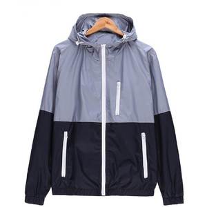 Vestes coupe-vent unisexes en nylon imperméable, légères, entièrement personnalisables, grandes tailles, tendance, avec fermeture éclair, service OEM, vente en gros - Product Image 3