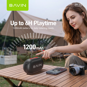 BAVIN <span class=keywords><strong>Precio</strong></span> al por Mayor, Oferta Especial, Altavoz Inalámbrico BM32 6H, Mini Altavoz Portátil con Correa - Product Image 5