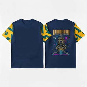 เสื้อยืดพิมพ์ลายวินเทจผู้ชาย แขนสั้น ทรงหลวม ลายกราฟิก แฟชั่นสตรีท ฤดูร้อน 2026 เสื้อยืดผู้ชายอินเทรนด์ - Product Image 1