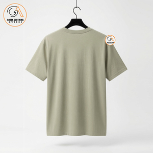 เสื้อยืดคอกลมแขนสั้นสีพื้นสำหรับผู้ชาย FAMU ทรงปกติ ผ้าเจอร์ซีย์คอตตอนอย่างดี เป็นมิตรกับสิ่งแวดล้อม ระบายอากาศได้ดี - Product Image 2