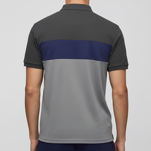 เสื้อโปโลผู้ชายสไตล์สตรีทแวร์ ผ้าฝ้ายผสมโพลีเอสเตอร์ รับสั่งทำปักโลโก้ สำหรับผู้ผลิต - Product Image 6