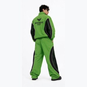 Men's Casual Outdoor Sportswear Lightweight Waterproof <b>Reflective</b> Zip Polyester Nylon Tracksuit Windbreaker Hoodie Set - Product Image 5