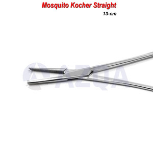 Pinzas Kocher Rectas de Acero Inoxidable de 13 cm, Pinzas de Tejido con Bloqueo Premium, Instrumento Quirúrgico Dental - Product Image 3