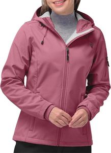 Veste softshell femme imperméable et respirante avec logo personnalisé pour les sports de plein air, fabrication OEM ODM - Product Image 2