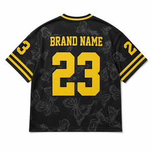 Camiseta de Fútbol Americano Personalizada con Sublimación, Cuello en V, Manga Corta, Número Personalizado, Talla Grande, Poliéster de Alta Calidad - Product Image 5